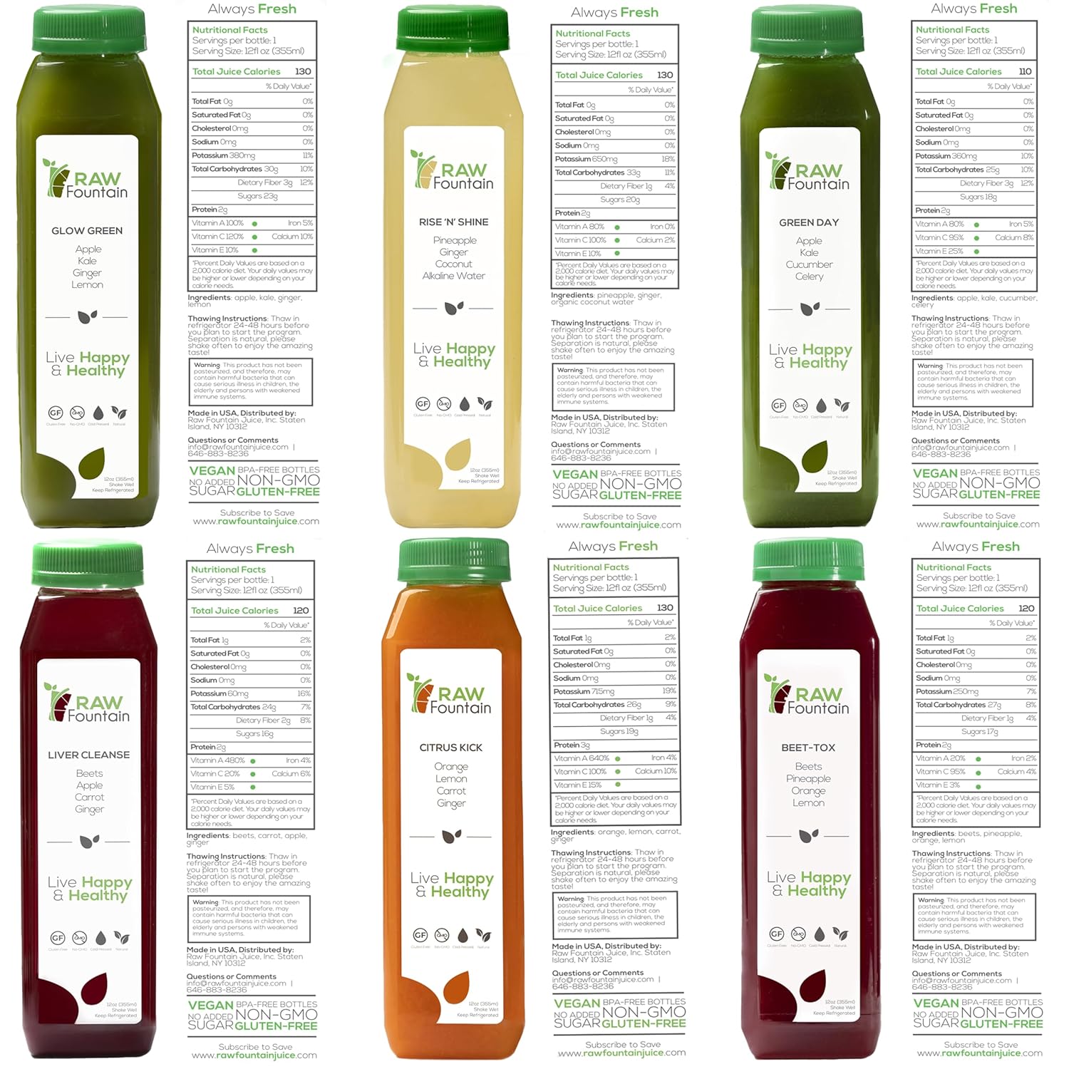 Cold Pressed 100% Raw Juice Cleanse